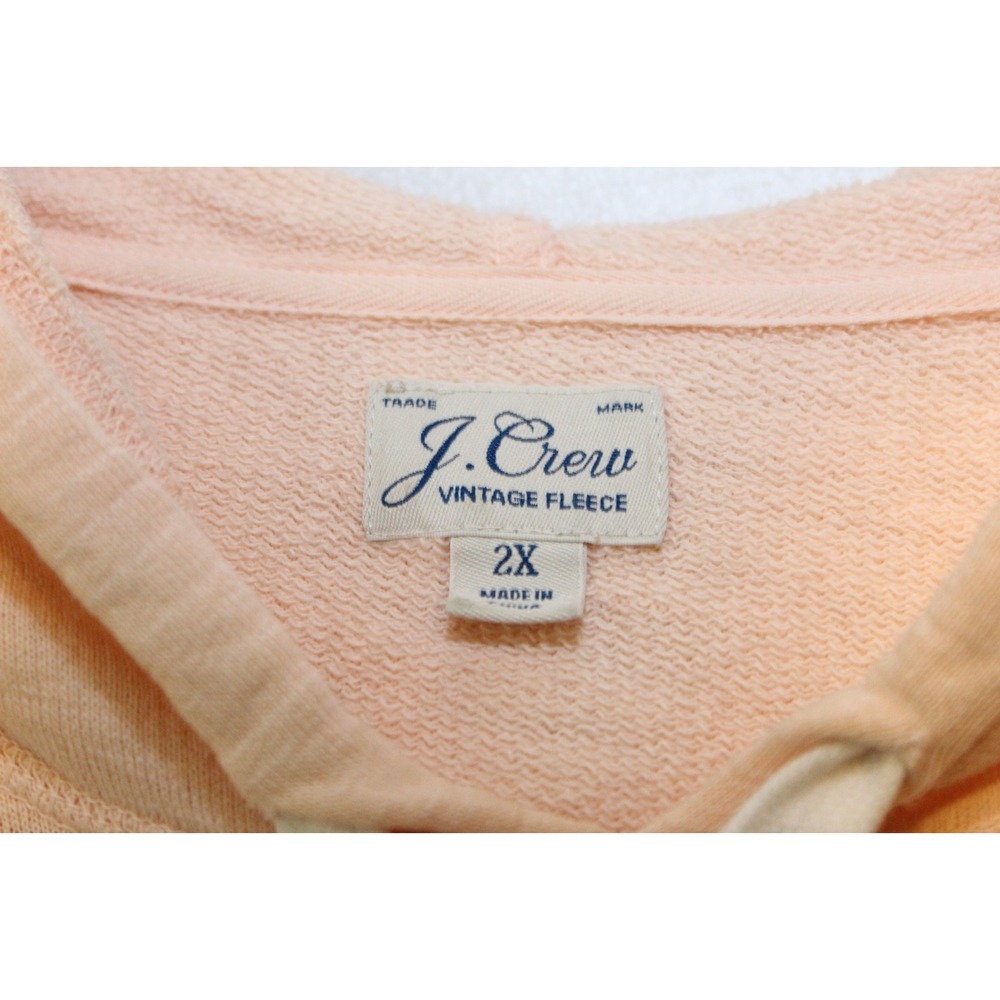 J. Crew Vintage Cotton Terry Relaxed Hoodie Sweatshirt AW136 Plus Size 2X H13675 - Picture 4 of 9